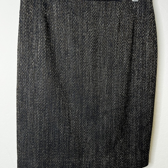 Jones New York Collection Pencil Skirt Size 8 Lined Textured Metallic - Picture 2 of 7